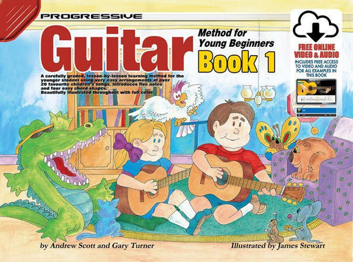 Progressive Guitar Method for the Young Beginner - Book 1 Book & Online Audio