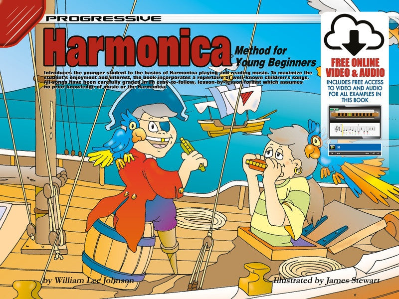 Progressive Harmonica for Young Beginners Book/Online Audio