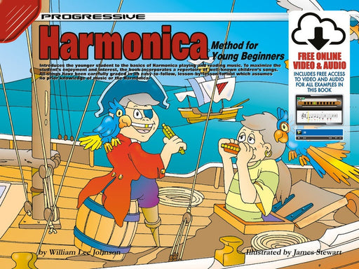 Progressive Harmonica for Young Beginners Book/Online Audio