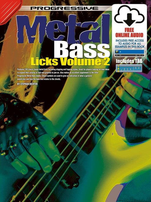 Progressive Heavy Metal Bass Licks Volume 2 Book/Online Audio