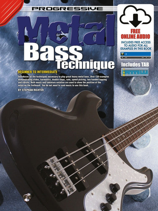 Progressive Heavy Metal Techniques for Bass Book/Online Audio