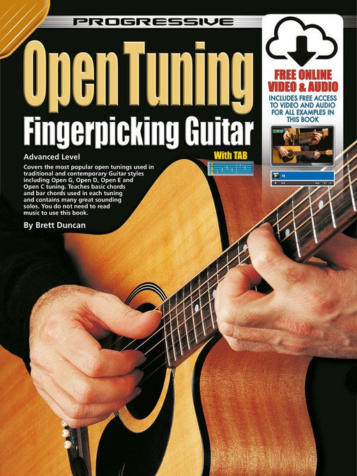 Progressive Open Tuning Fingerpicking Guitar Book/Online Audio