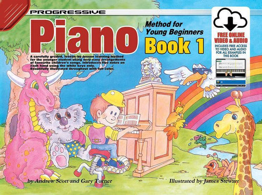 Progressive Piano Method for the Young Beginner - Book 1 Bk/Online Audio-Piano & Keyboard-Koala Publications-Engadine Music
