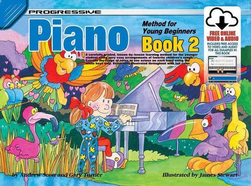 Progressive Piano Method for the Young Beginner - Book 2 Bk/Online Audio-Piano & Keyboard-Koala Publications-Engadine Music