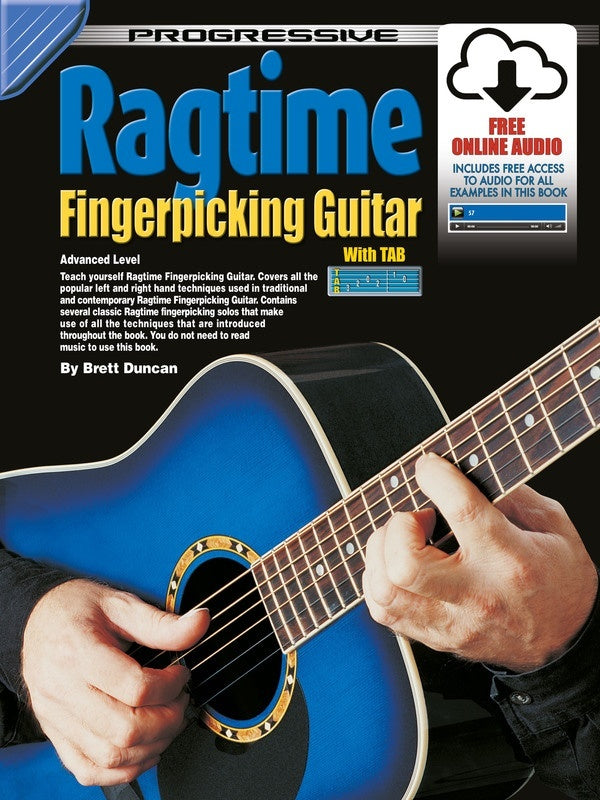 Progressive Ragtime Fingerpicking Guitar Book/Online Audio