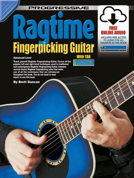 Progressive Ragtime Fingerpicking Guitar Book/Online Audio