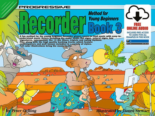 Progressive Recorder Book 3 for Young Beginners Book/Online Audio