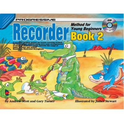 Progressive Recorder Method for the Young Beginner - Book 2 Bk/CD-Woodwind-Koala Publications-Engadine Music
