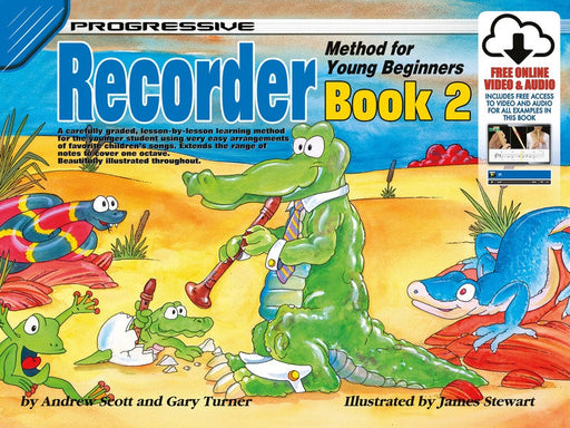 Progressive Recorder Method for the Young Beginner - Book 2 Book/Online Audio
