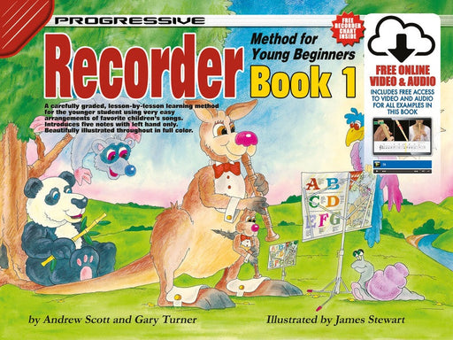 Progressive Recorder for Young Beginners - Book 1 Book/Online Media