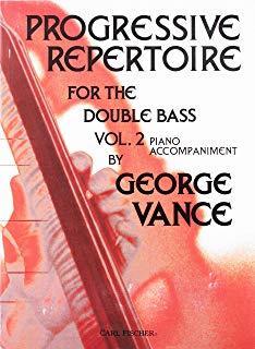 Progressive Repertoire for the Double Bass Vol. 2 - Piano Accompaniment-Strings-Carl Fischer-Engadine Music