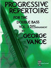 Progressive Repertoire for the Double Bass Vol. 3 - Piano Accompaniment-Strings-Carl Fischer-Engadine Music