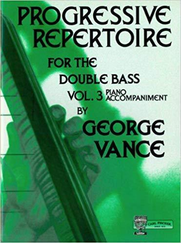 Progressive Repertoire for the Double Bass Vol. 3 - Piano Accompaniment-Strings-Carl Fischer-Engadine Music