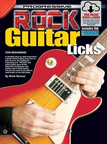 Progressive Rock Guitar Licks Book/Online Media