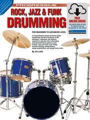 Progressive Rock, Jazz & Funk Drumming Book/Online Audio
