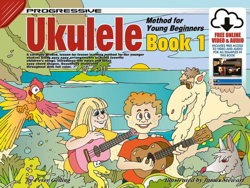 Progressive Ukulele Method for the Young Beginner - Book 1 Book/Online Audio