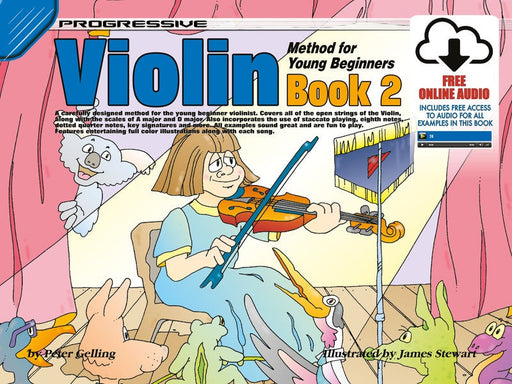 Progressive Violin Method Book 2 for Young Beginners Book/Online Audio