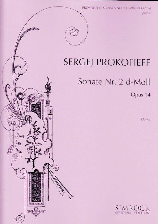 Prokofeiv - Piano Sonata No. 2 in D minor Op. 14-Piano & Keyboard-Simrock-Engadine Music