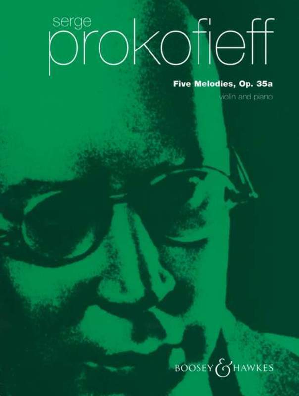 Prokofiev - Five Melodies Op. 35a, Violin & Piano-Strings-Boosey & Hawkes-Engadine Music