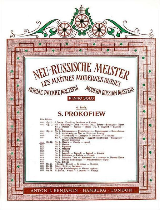 Prokofiev - March Op. 12 No.1 Piano-Piano & Keyboard-Simrock-Engadine Music