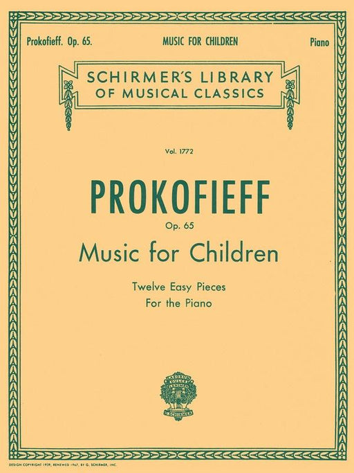 Prokofiev for Children Lib.1772 Piano