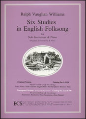 Six Studies in English Folksong, Euphonium & Piano-Brass-E.C. Schirmer-Engadine Music