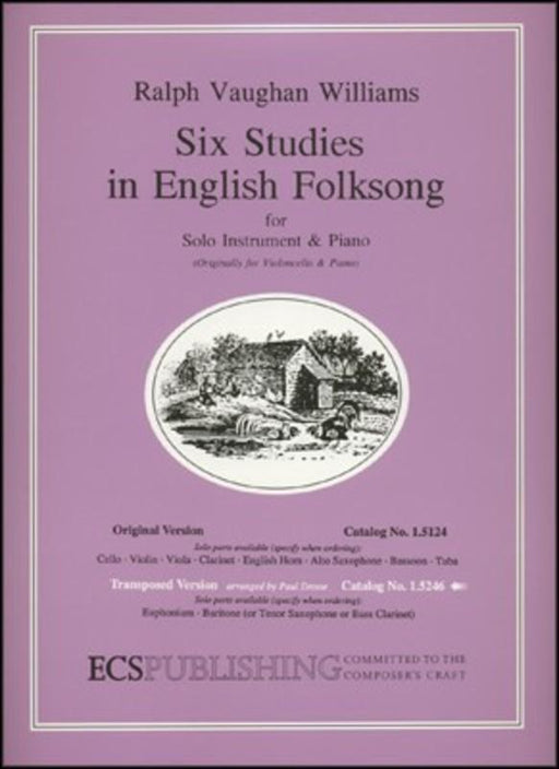 Six Studies in English Folksong, Euphonium & Piano-Brass-E.C. Schirmer-Engadine Music
