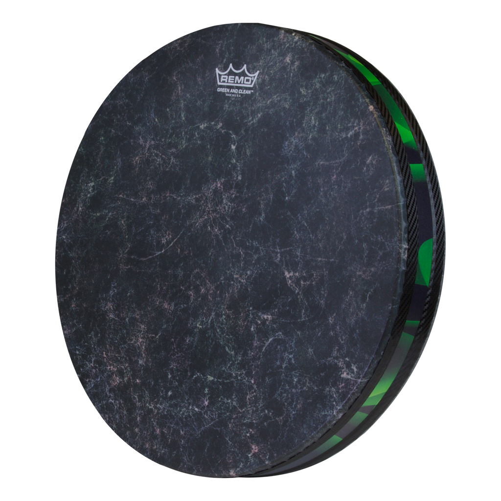Remo 16” Green and Clean Nightwaves Ocean Drum - Green & Black