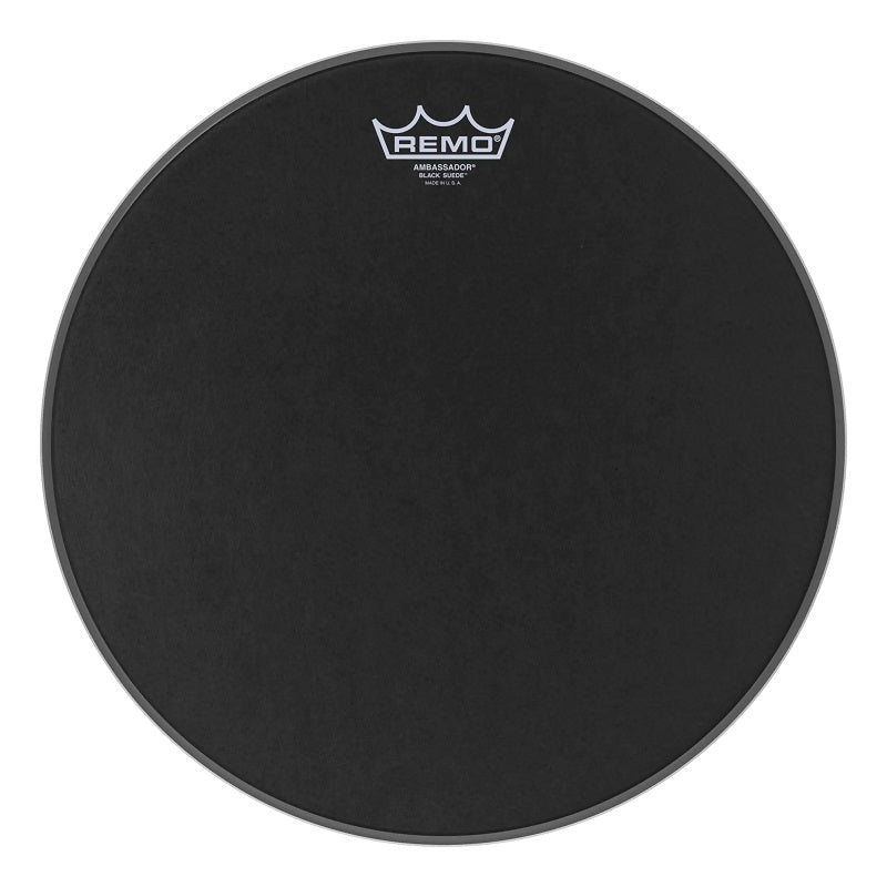 Remo Ambassador Series Black Suede Drum Skin - Various
