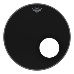 Remo Powerstroke 3 Series Ebony with Black DynamO Bass Drum Head - Various