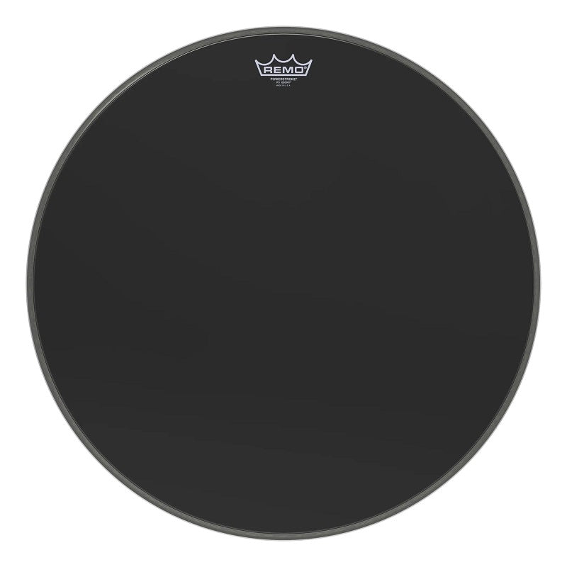 Remo Powerstroke 3 Series Ebony with Black DynamO Bass Drum Head - Various