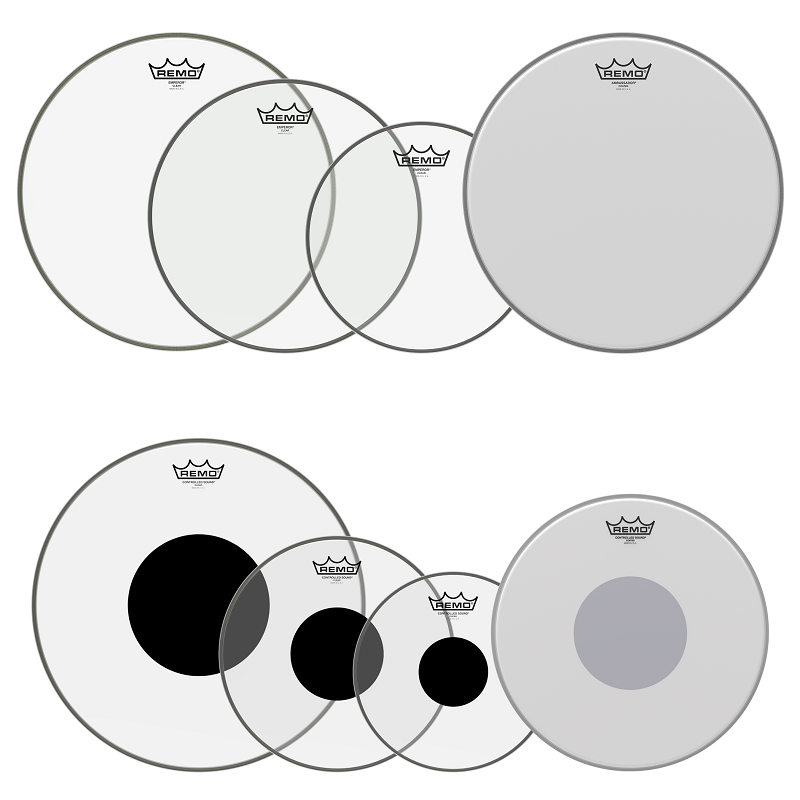 Remo USA Pro Packs of Drum Heads - FREE 14