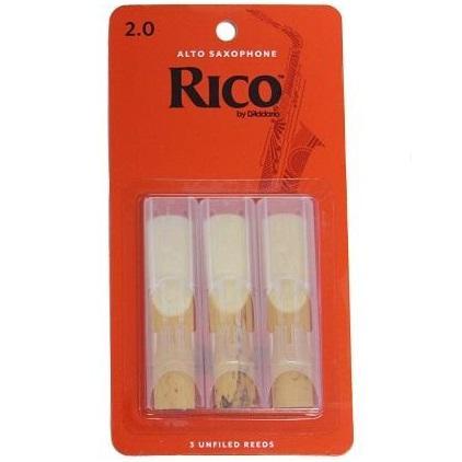 Rico Alto Saxophone Reeds Pack of 3-Alto Saxophone Reeds-Rico-Engadine Music