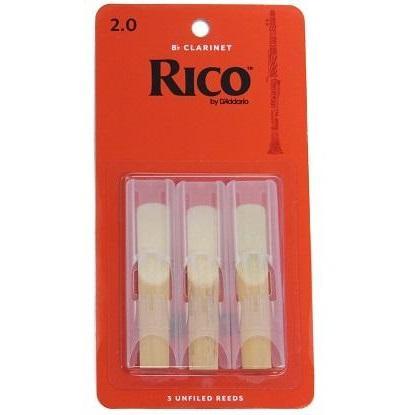 Rico Clarinet Reeds Pack of 3-Clarinet Reeds-Rico-Engadine Music