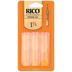 Rico Soprano Saxophone Reeds Pack of 3-Soprano Saxophone Reeds-Rico-Engadine Music