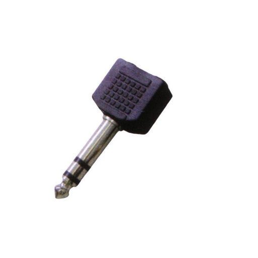 Rock Plugs Adapter 6.3 Stereo Jack to 2 X 3.5 Stereo Sockets RP964-Audio Plug-Carson-Engadine Music