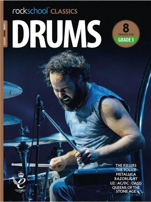 Rockschool Classics Drums - Grade 3-Percussion-Rockschool-Engadine Music