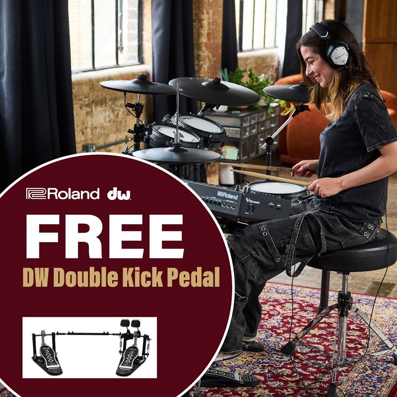 Roland V-Drums TD-313 Electronic Drum Kit BONUS Free Double Kick Pedal