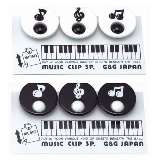 Round Note Clip with Magnet Set of 3
