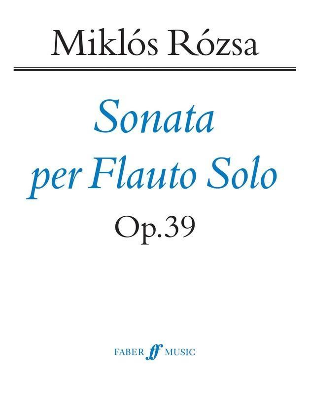 Rozsa - Sonata for Solo Flute-Woodwind-Faber Music-Engadine Music