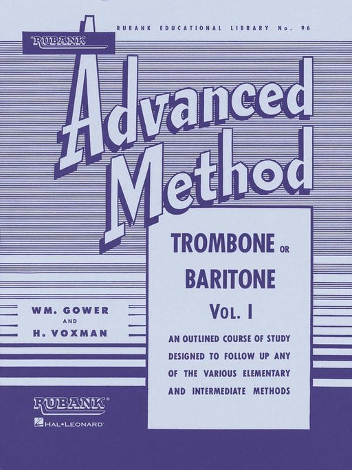 Rubank Advanced Method - Trombone or Baritone, Vol. 1-Brass-Rubank Publications-Engadine Music