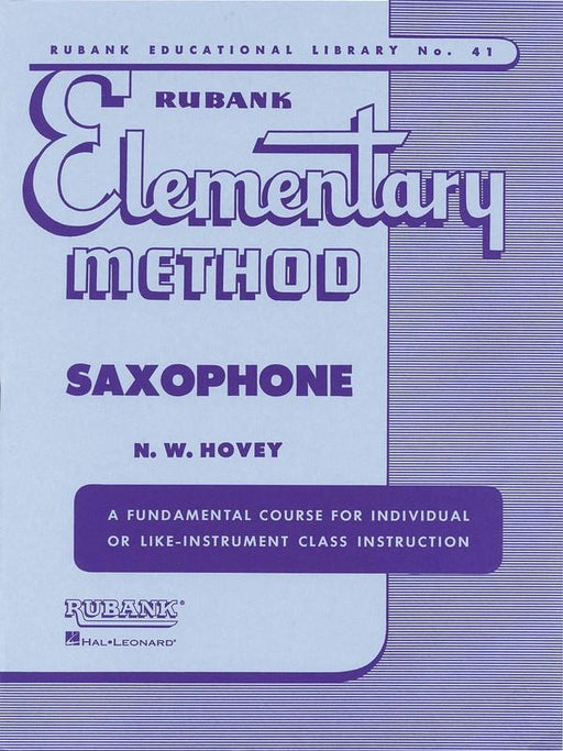 Rubank Elementary Method - Saxophone-Woodwind-Rubank Publications-Engadine Music