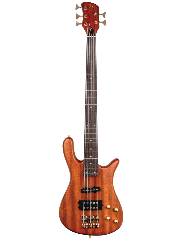 SX 5 String Bass Guitar Natural Satin