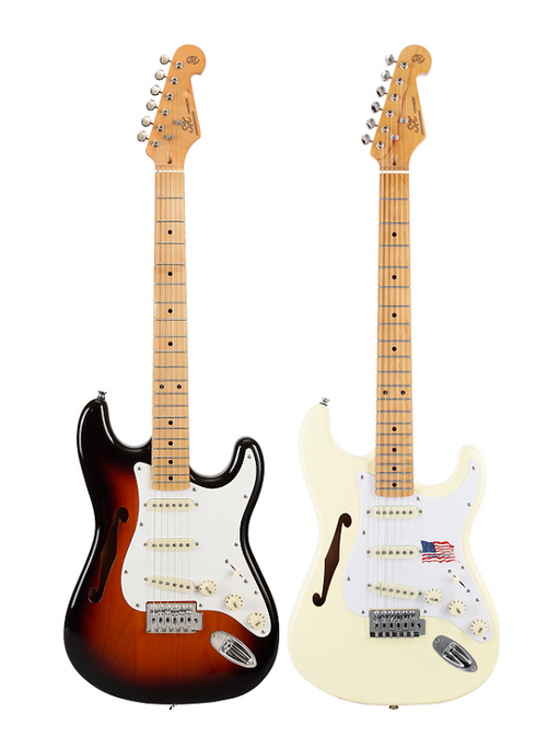 SX American Alder Semi-Hollow Electric Guitar