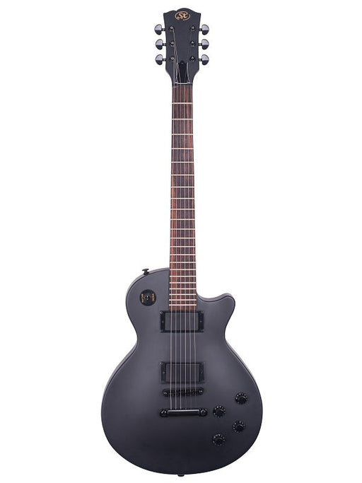 SX LP Style Satin Black Electric Guitar