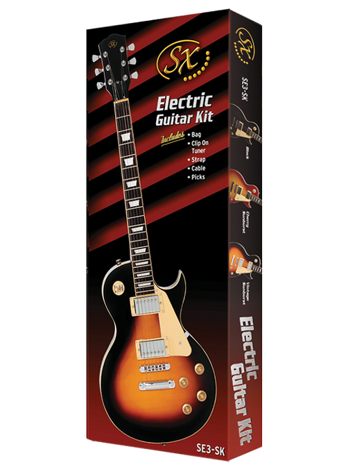 SX PKSE3SK 4/4 LP-Style Electric Guitar Pack - Various