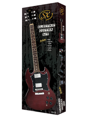 SX PKSE4SK 4/4 SG-Style Electric Guitar Pack - Various