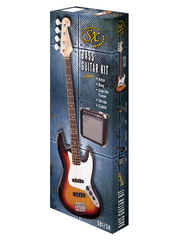 SX SB1SK 4/4 Bass Guitar Pack - Various