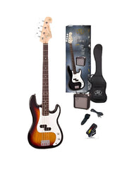 SX SB2SK 4/4 Bass Guitar Pack - Various