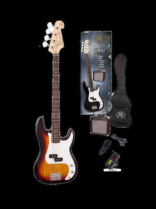 SX SB2SK 4/4 Bass Guitar Pack - Various